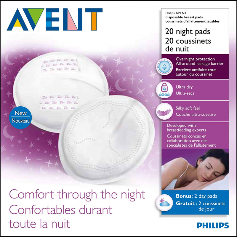 Philips AVENT Disposable Breast Pads – 20 Night Pads