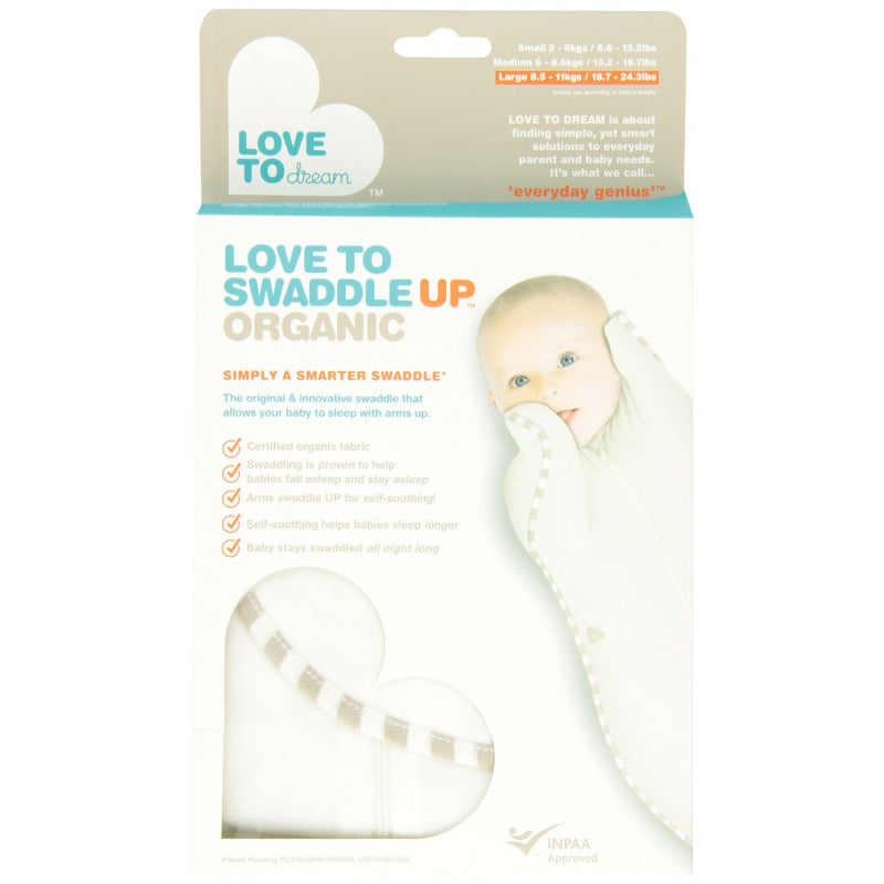 Love to Dream Swaddle Up Organic - Cream - Large