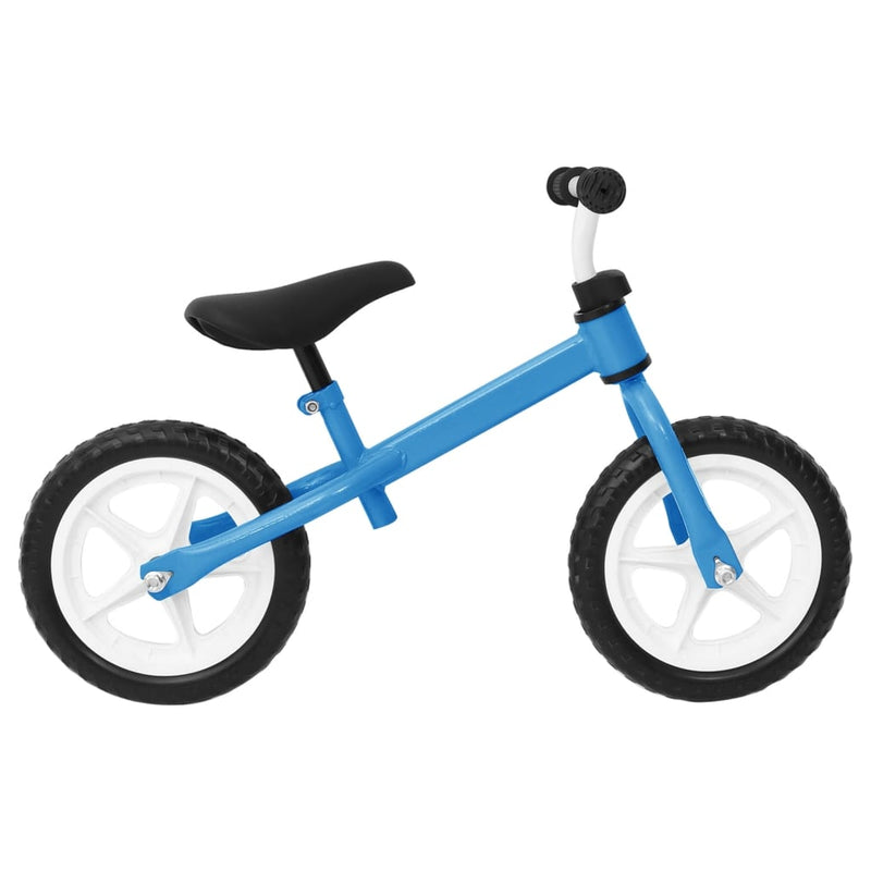 zosma_steel_framed_children's_balance_bike_-_blue_2