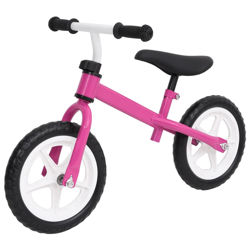 Zosma Steel Framed Children's Balance Bike - Pink