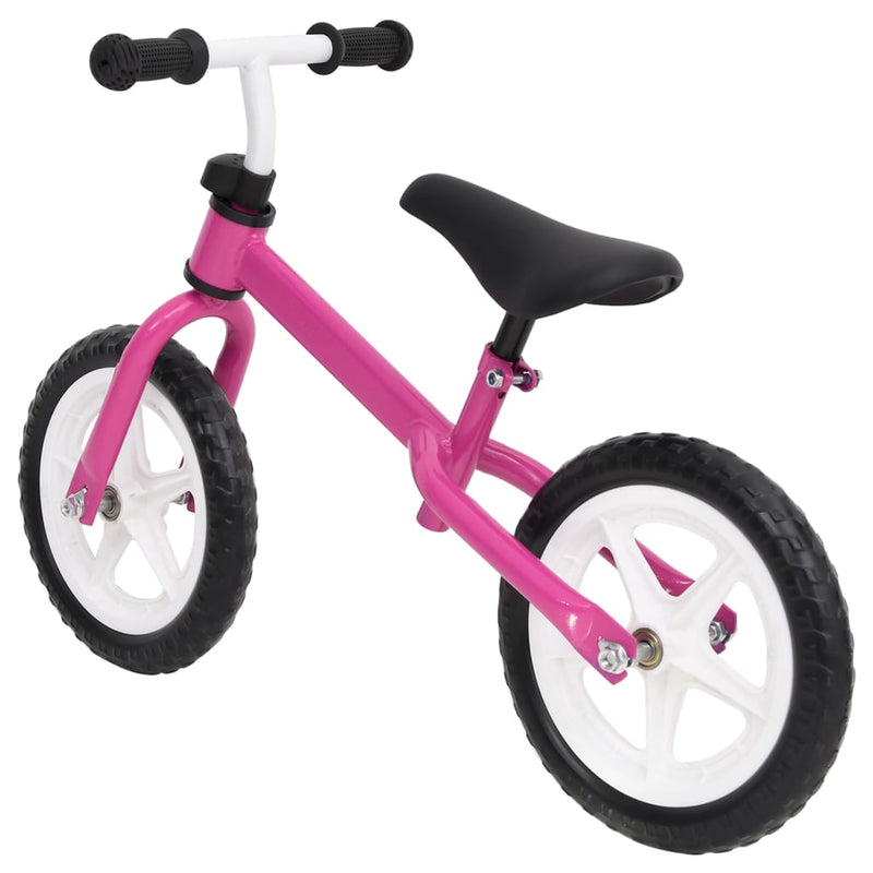 zosma_steel_framed_children's_balance_bike_-_pink_3