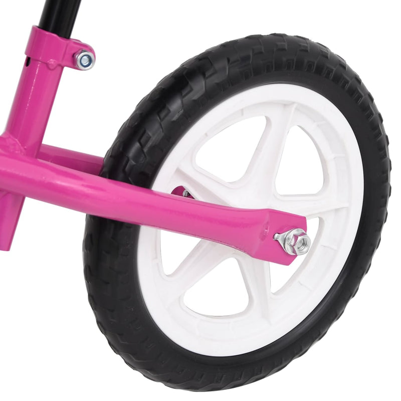 zosma_steel_framed_children's_balance_bike_-_pink_5