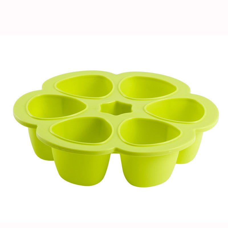 Beaba Multiportions Silicone Tray - 6 x 90ml -  Neon