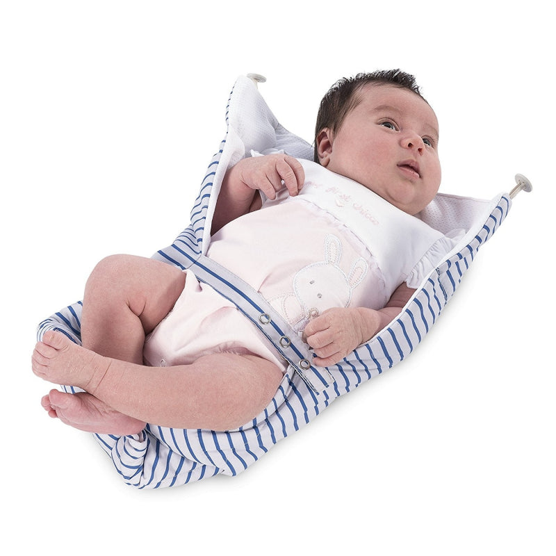 Chicco Myamaki Baby Carrier - Grey Stripes & FREE Car Sun Shades