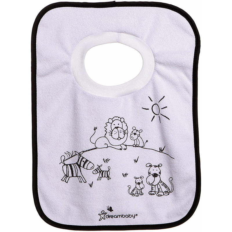 Dreambaby Pull Over Bibs – Jungle – Pack of 4