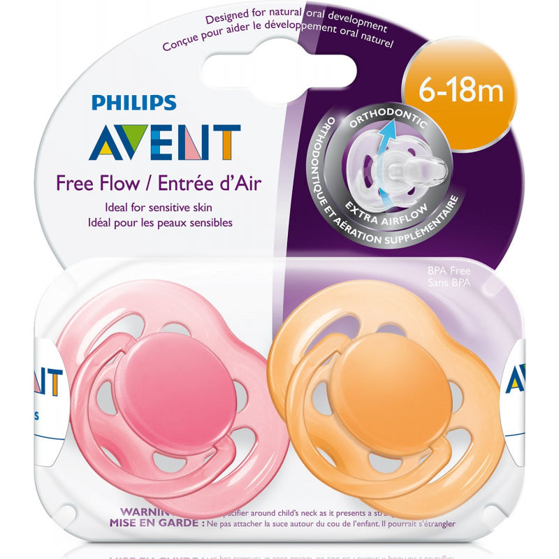 Philips AVENT Freeflow Soother 6m+ - Twin Pack
