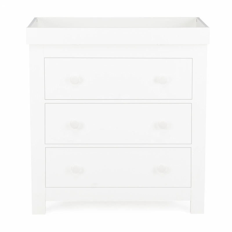 Cuddleco Aylesbury 3 Drawer Dresser – Satin White