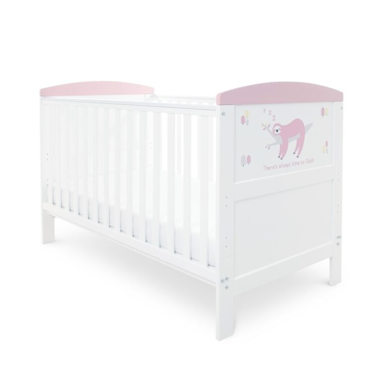 Babyhoot Coleby Style Cot Bed – Sloth Pink