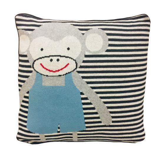 Bizzi Growin Knitted Cushion - Monkey