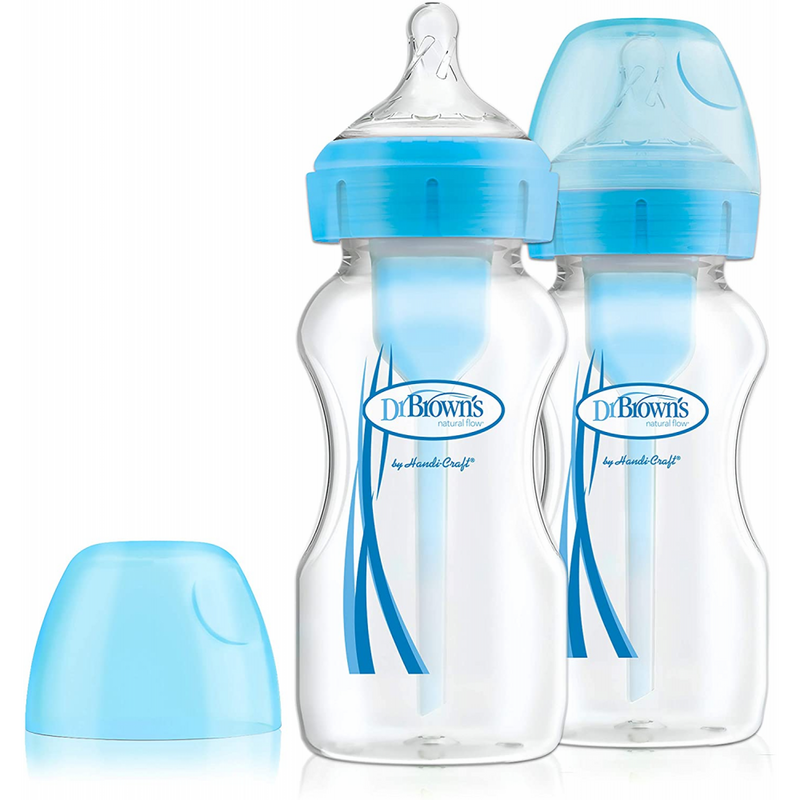 Dr Browns Options + 270ml Bottle 2 Pack – Blue