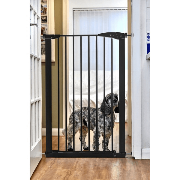Callowesse Extra Tall Pet Gate - 75cm - 82cm wide and 110cm tall - Black