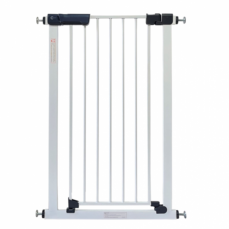 Callowesse Kuvasz Tall & Narrow Child & Pet Pressure Fit Safety Gate | 66-73cm x H96cm | Suitable for Doors and Stairs | White