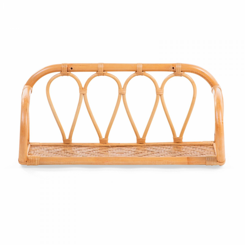 Childhome Rattan Wall Shelf - Front View