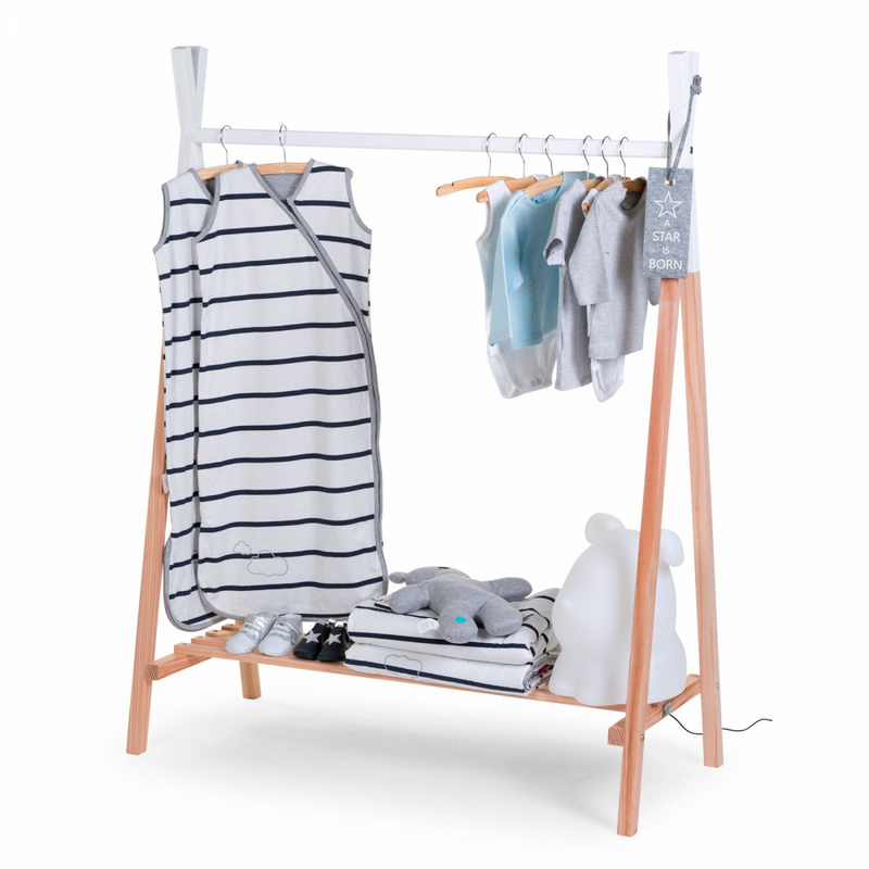 Childhome Tipi Open Clothes Stand - Natural White - Example 2