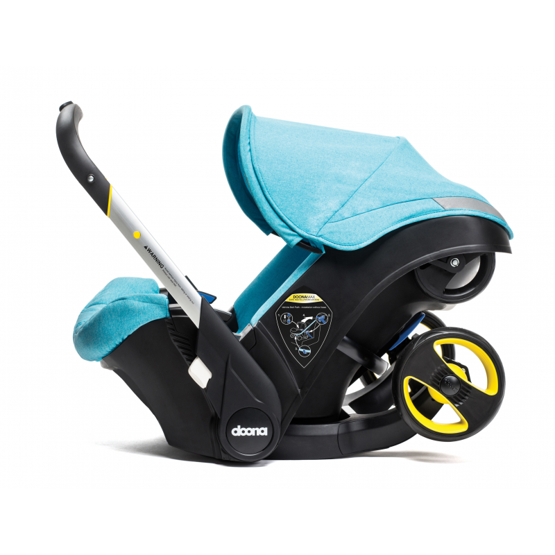 Doona Car Seat Stroller Nitro Black With Colour Pack & Essentials Bag – Blue