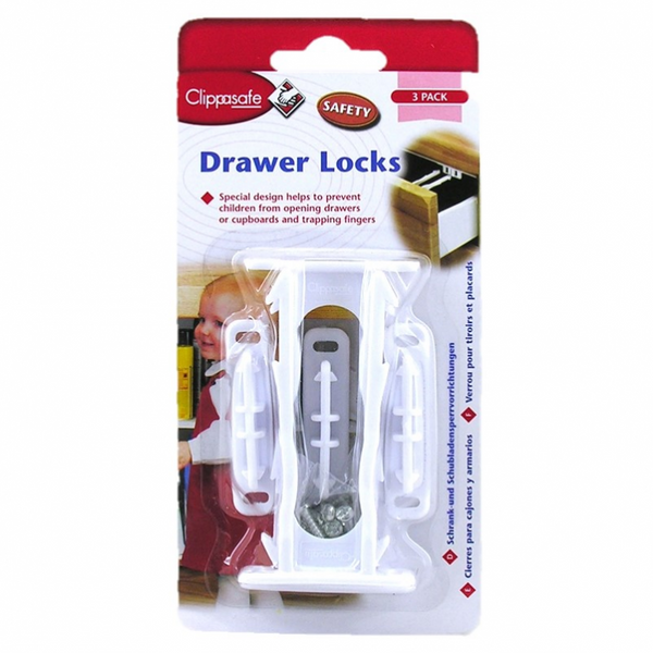 Clippasafe Drawer Lock – Pack of 3