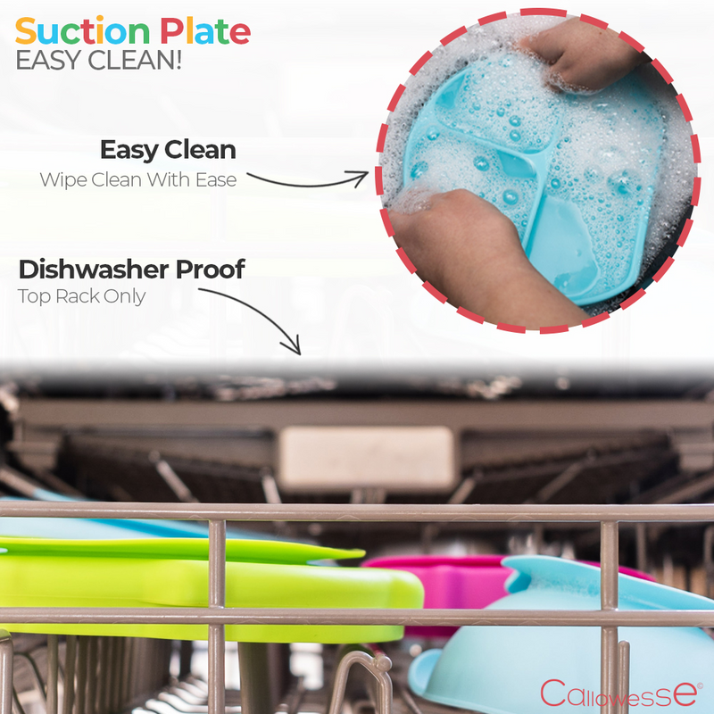 Callowesse Silicone Suction Plate- Dishwasher Safe