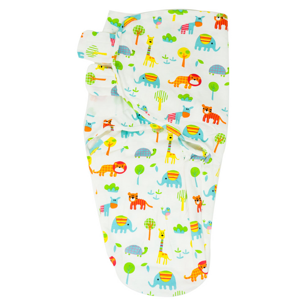Callowesse Newborn Baby Swaddle - 0-3 Months - Exotic Kingdom