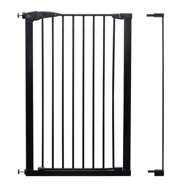 Callowesse Extra Tall Pet Gate – 75cm – 89cm wide and 110cm tall – Black
