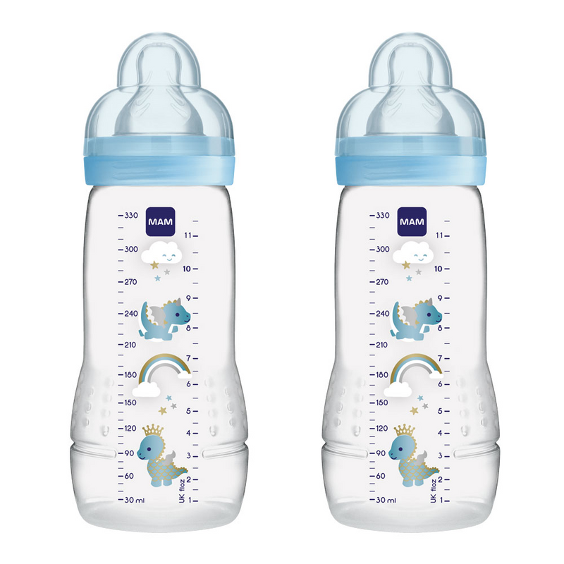 MAM Baby Bottle 330ml – 2 pack – Blue