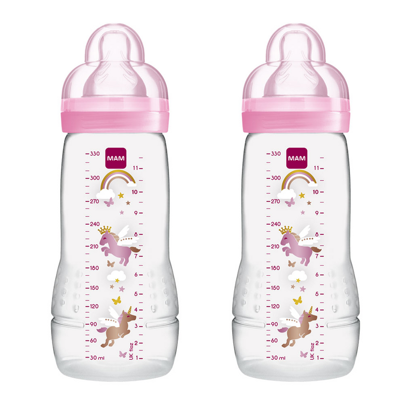 MAM Baby Bottle 330ml – 2 pack – Pink