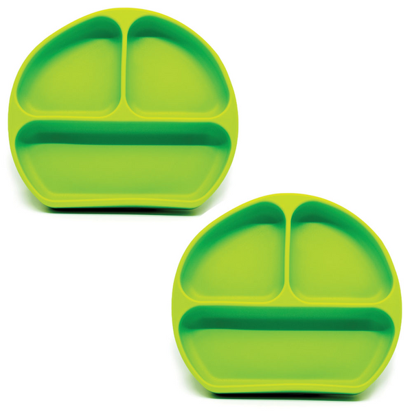 Callowesse Silicone Suction Plates 2 Pack - Green