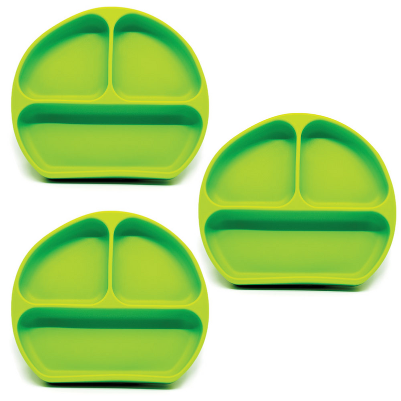 Callowesse Silicone Suction Plates 3 Pack - Green