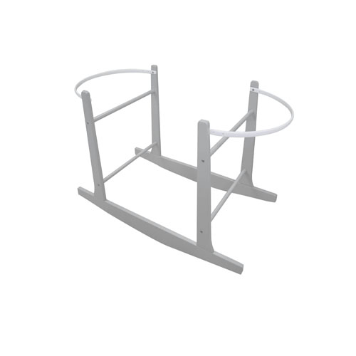 Cuddles Collection Grey Moses Basket Stand