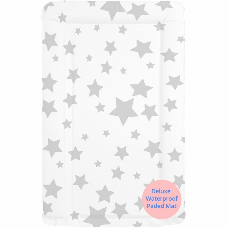Callowesse Baby Changing Mat - Grey Stars