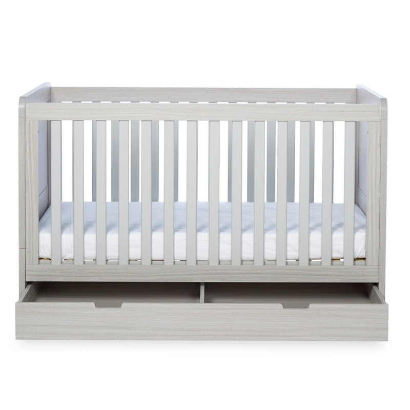 Ickle Bubba Pembrey Cot Bed and Under Drawer - Front View Open Drawer