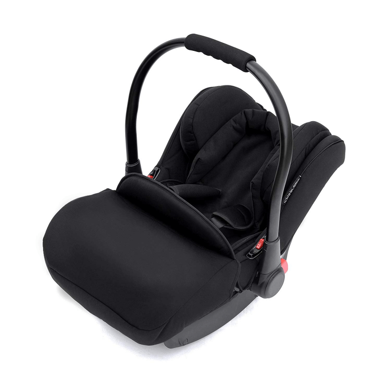 Ickle Bubba Stomp V3 All In 1 Travel System with ISOFIX Base – Silver on Black