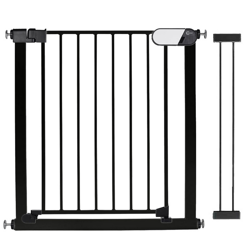 Callowesse Kemble Pressure Fit Safety Gate – 82cm – 96cm – Black (14cm Extension Included)
