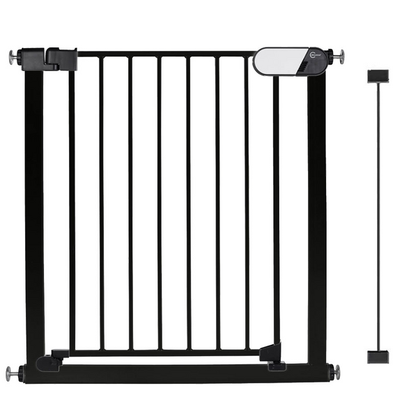 Callowesse Kemble Pressure Fit Safety Gate – 82cm – 89cm – Black (7cm Extension Included)