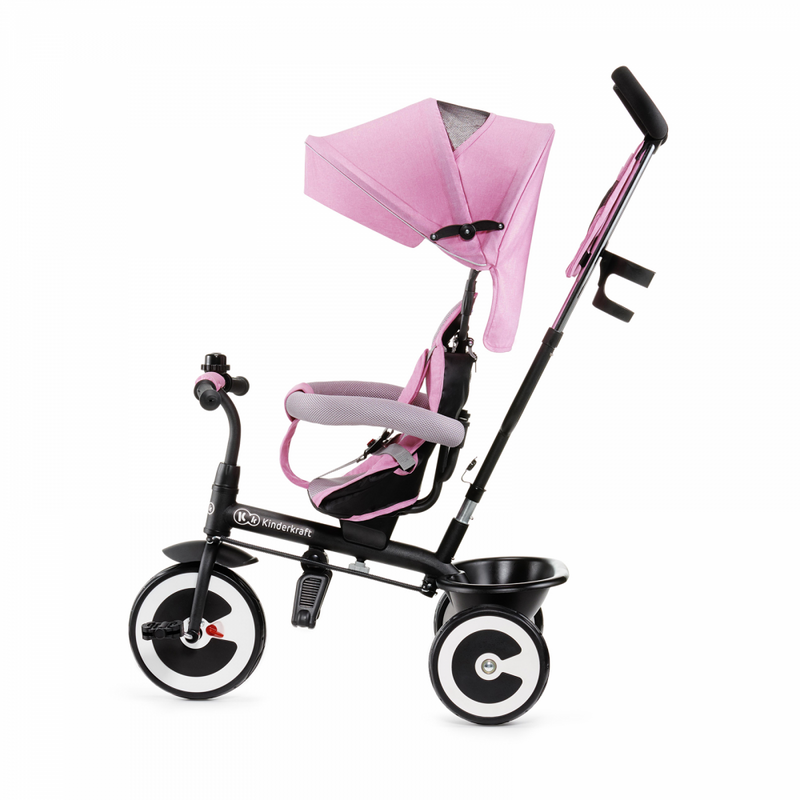 Kinderkraft Ashton Tricycle- Pink- Side View