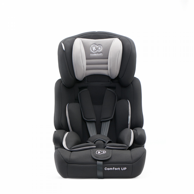 Kinderkraft Comfort up Car Seat- Black Front View