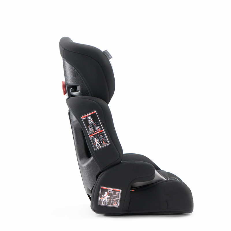 Kinderkraft Comfort up Car Seat- Black- Left Side View