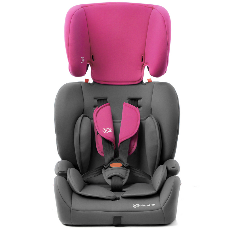 Kinderkraft Concept Car Seat- Pink- Headrest Adjusted