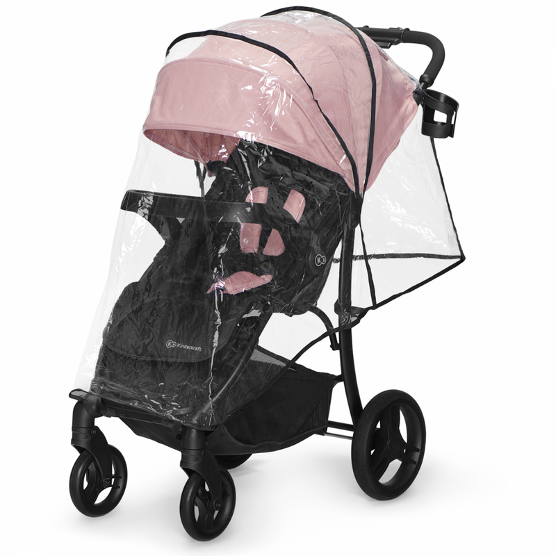 Kinderkraft Cruiser Pushchair- Pink- Rain Cover