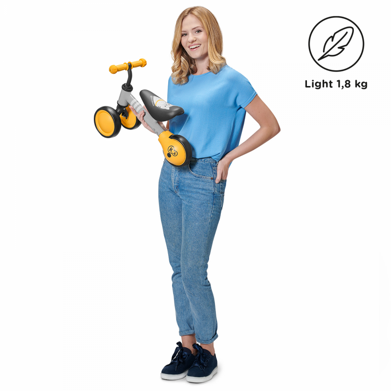 Kinderkraft Cutie Mini Balance Bike- Honey- Light weight