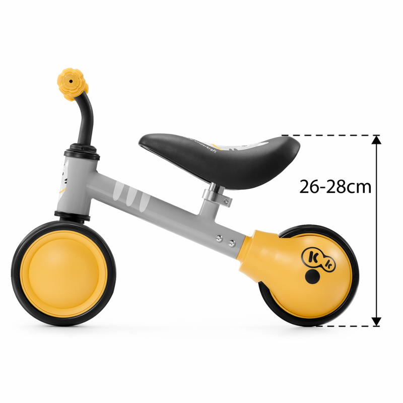Kinderkraft Cutie Mini Balance Bike- Honey- Seat Height