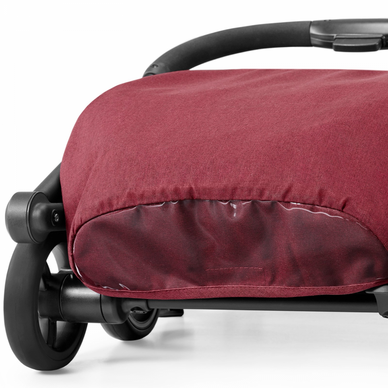Kinderkraft Indy Pushchair- Burgundy- Folded stroller