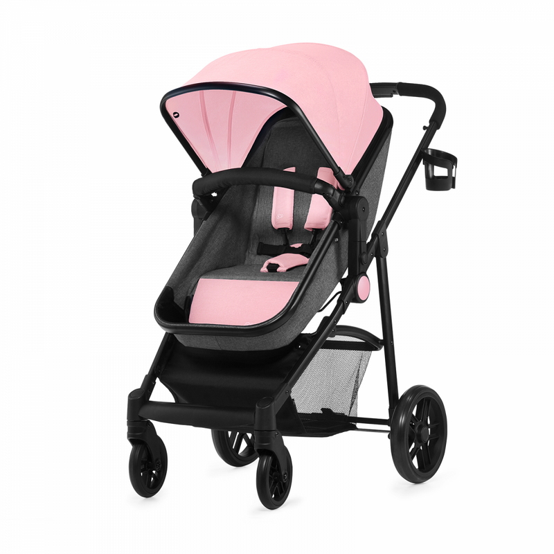 Kinderkraft Juli 3 in 1 Travel System- Pink- Stroller