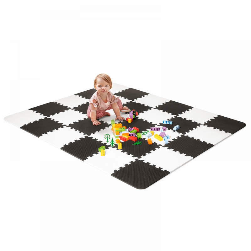 Kinderkraft Luno Puzzle Playmat- Black and White- Lifestyle