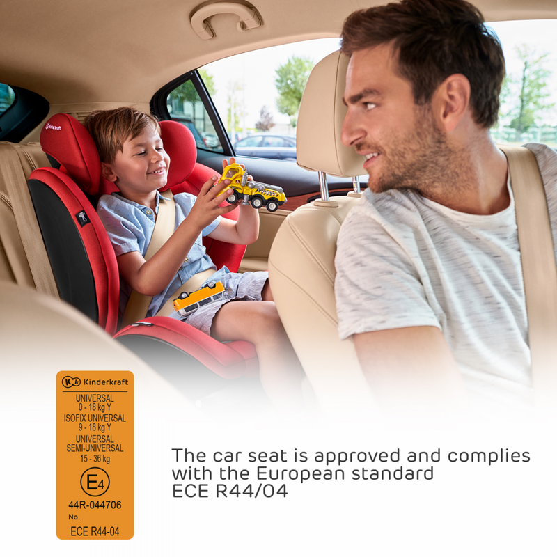 Kinderkraft MyWay Car Seat- Red- Lifestyle 3