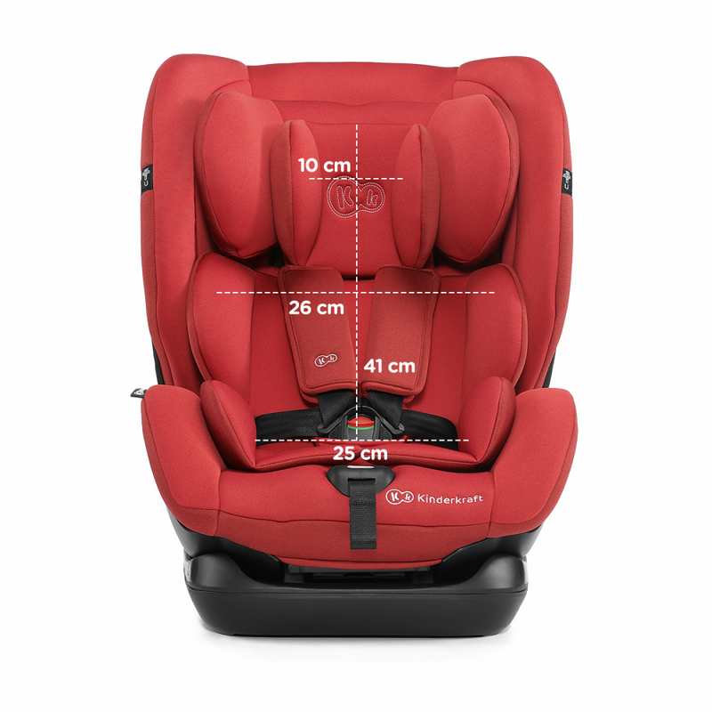 Kinderkraft MyWay Car Seat- Red- Seat Dimensions