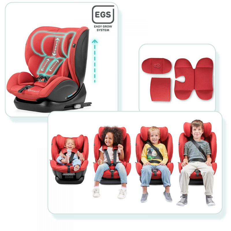 Kinderkraft MyWay Car Seat- Red- Seat Insert, seat at every stage