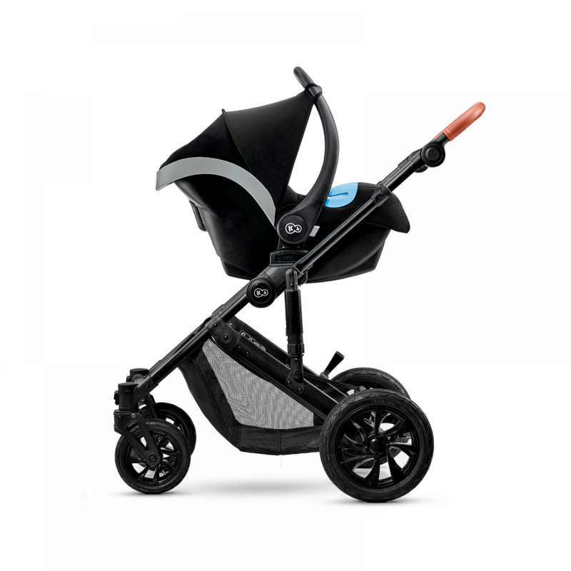 Kinderkraft Prime 3 in 1 Travel system- Black- Car Seat Stroller