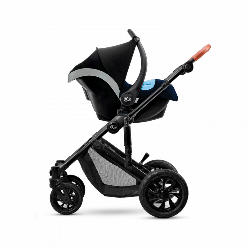 Kinderkraft Prime 3 in 1 Travel system- Navy- Car Seat Attached