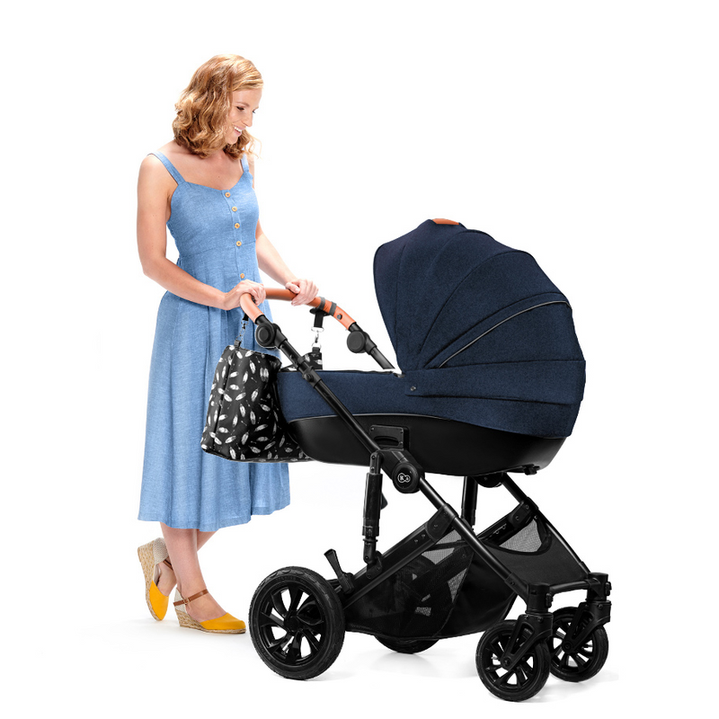 Kinderkraft Prime 3 in 1 Travel system- Navy- Lifestyle Carry Cot