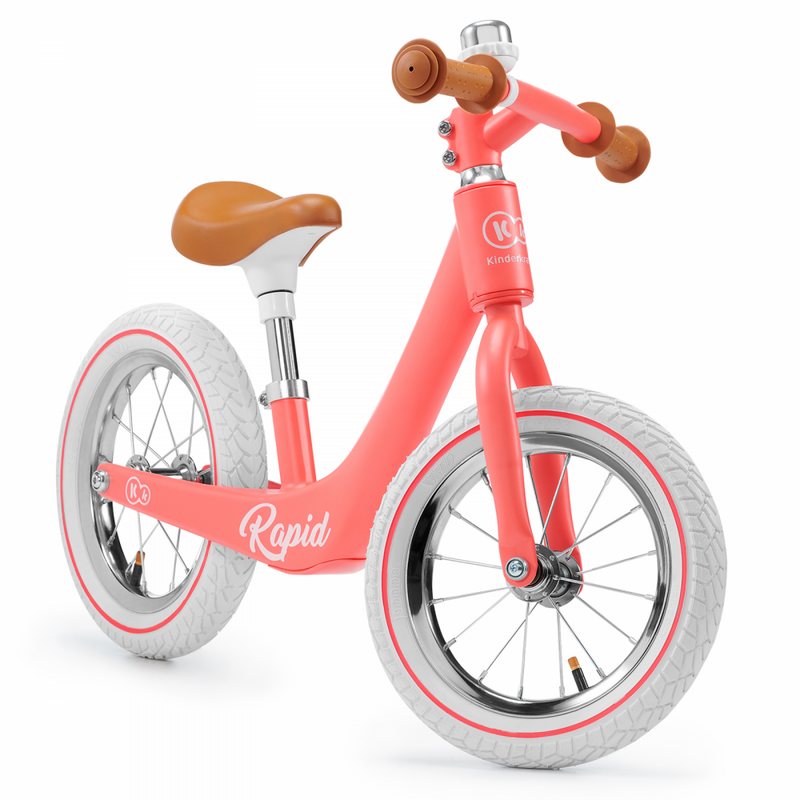 Kinderkraft Rapid Balance Bike- Coral- Side Image